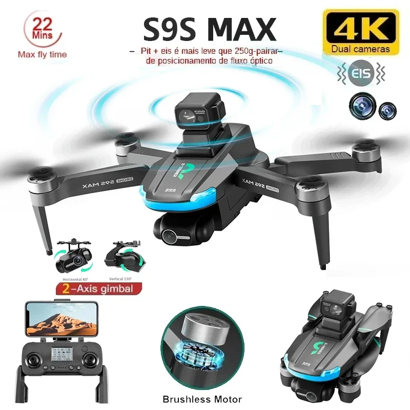 NEW S9S MAX MINI Drone 4K 2-Ax - Drone Camera 4K review and price